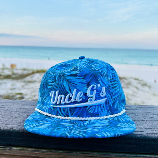 Uncle G's Puff Aloha Rope Cap - Blue Hawai’in